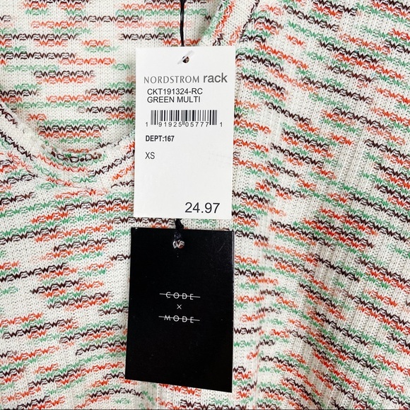 Code X Mode Space Dye Pullover Knit Sweater Top - Picture 3 of 8